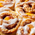 Peaches-N-Cream Cinnamon Rolls